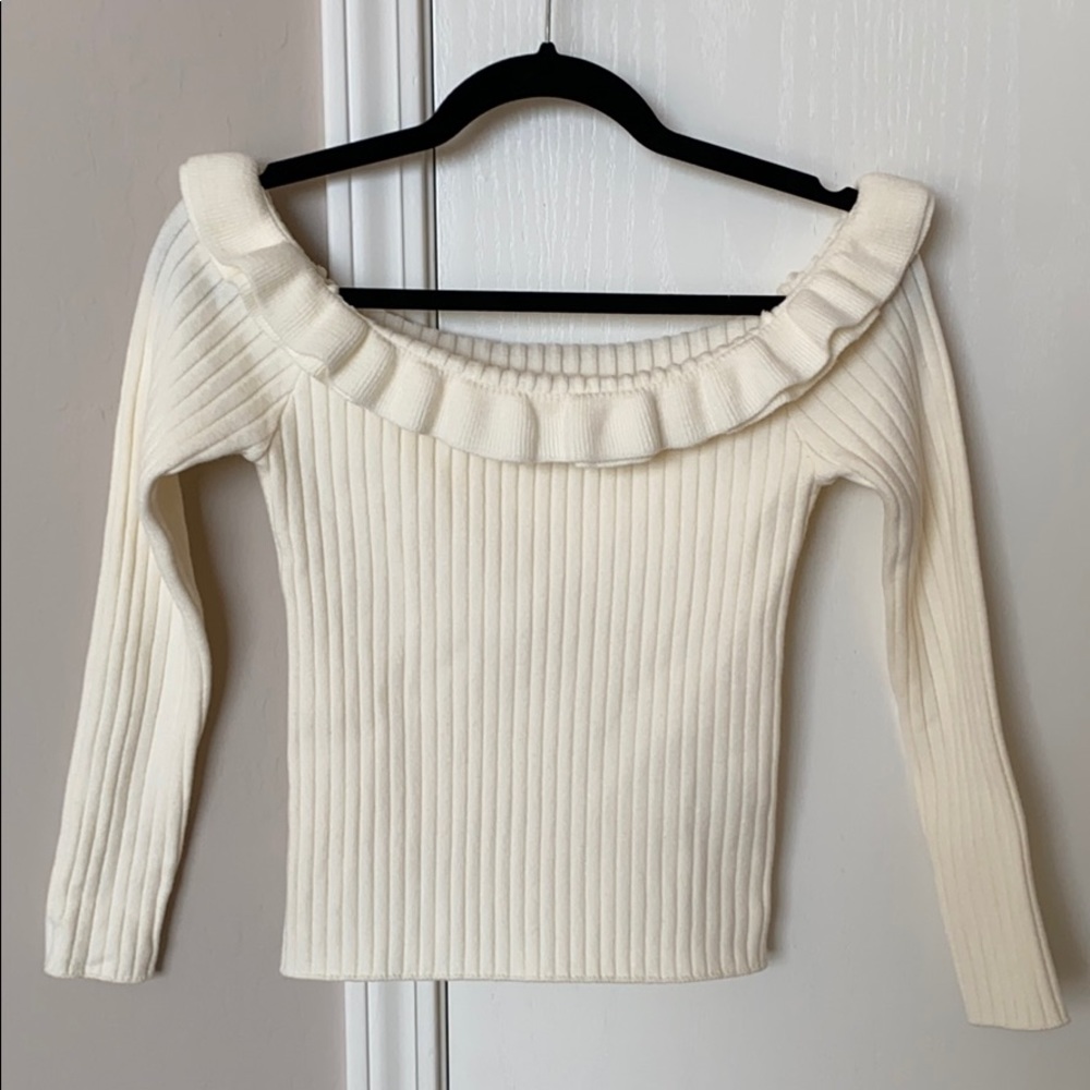 Pixie Market off the shoulder sweater